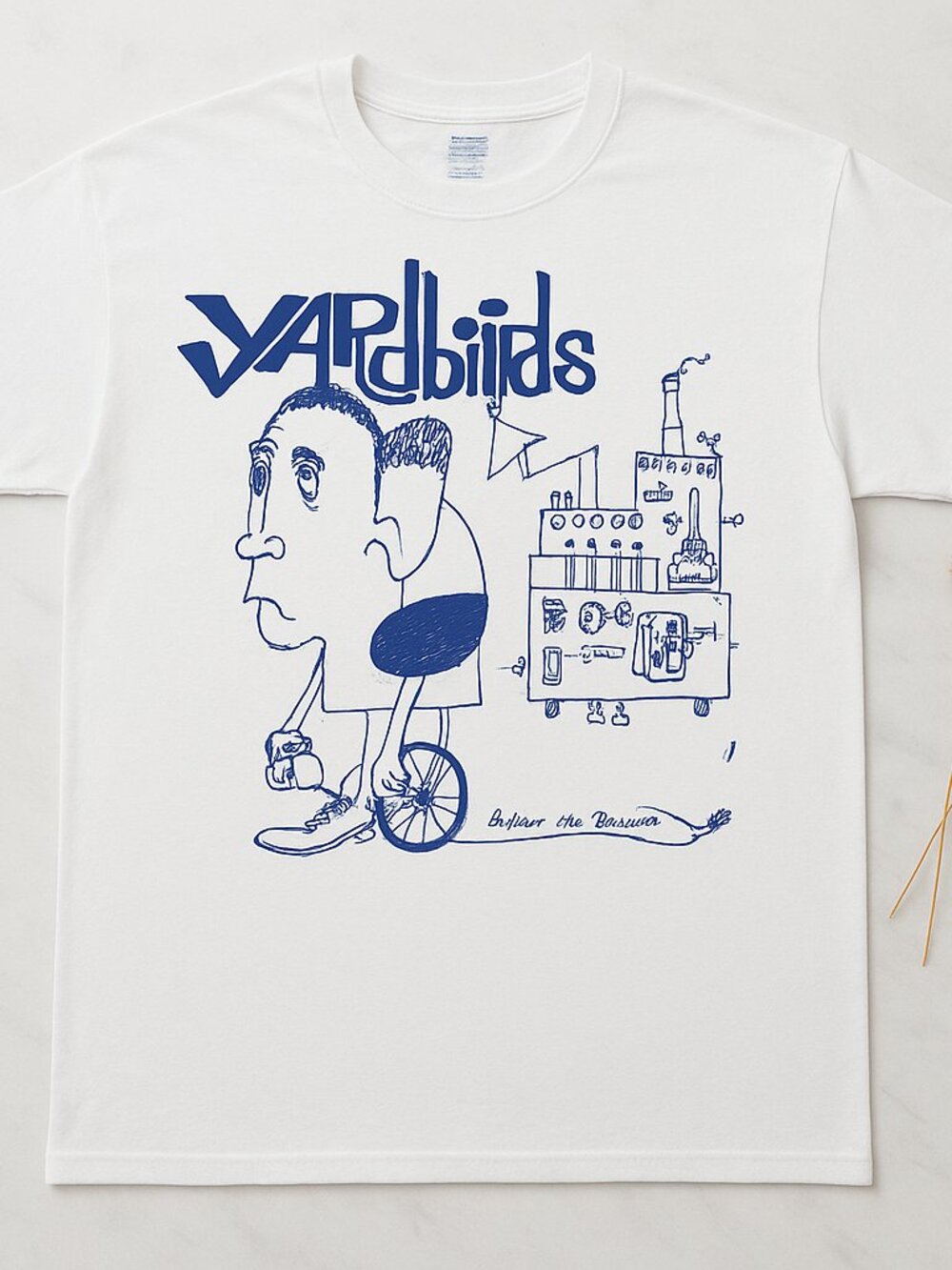 The Yardbirds Graphic T-Shirt White Music Band Tee Vintage Inspired Unisex
